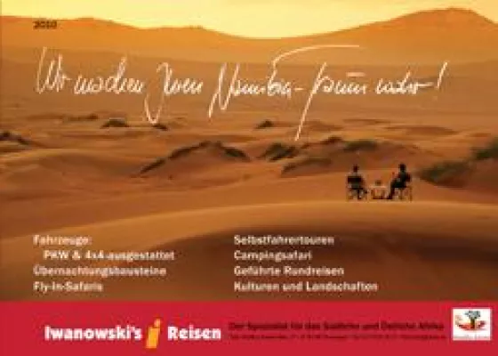 Bild: Neuer Namibia Katalog 2010 von Iwanowski’s Reisen erschienen