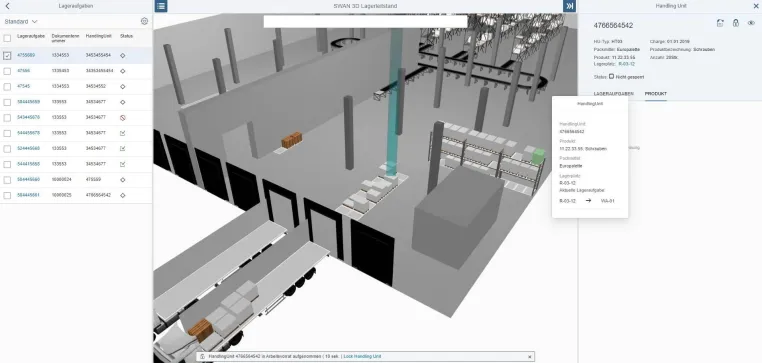 Bild: SWAN 3D-Logistics-Cockpit: Usability in neuer Dimension