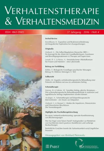 Bild: Die Selbst-Regulations-Hierarchie (SRH): ein neues Konzept der Verhaltenstherapie