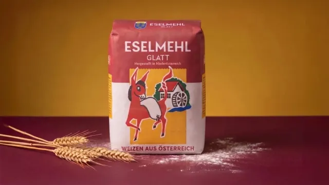 Eselmehl bekommt einen neuen Auftritt: MILK. modernisiert österreichische Traditionsmarke Bild: Eselmehl bekommt einen neuen Auftritt: MILK. modernisiert österreichische Traditionsmarke