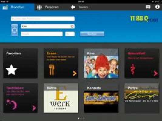 Vom mobilen Telefonbuch zum digitalen Cityguide - Update 1.1. der iPad-Apps von klickTel und 11880.com Bild: Vom mobilen Telefonbuch zum digitalen Cityguide - Update 1.1. der iPad-Apps von klickTel und 11880.com
