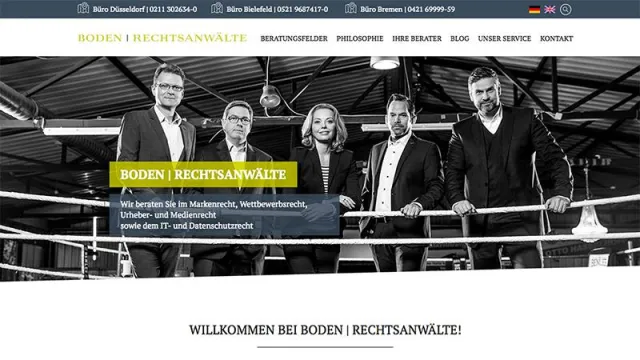 Bild: Boden Rechtsanwälte präsentieren sich mit neuem Internetauftritt