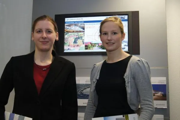 Bild: Vom Campus ins Unternehmen - Zwei Studentinnen sammeln Erfahrungen bei LINDSCHULTE