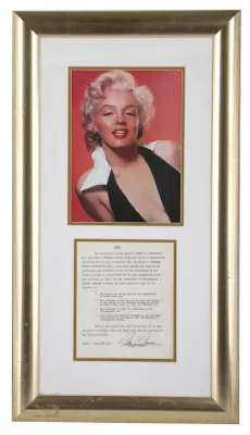 Bild: Marilyn Monroe - George Washington - UNESCO Weltwerbe - Wertpapier-Highlights unterm Hammer