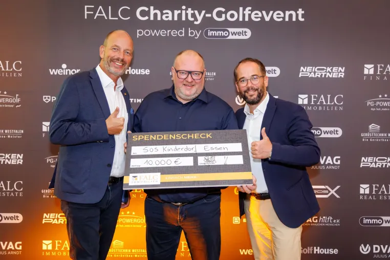 Das Charity-Golfevent von FALC Immobilien verbindet Menschen und guten Zweck Bild: Das Charity-Golfevent von FALC Immobilien verbindet Menschen und guten Zweck