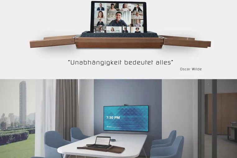 Designer entwickelt in Quarantäne energie-autarkes Viedeokonferenzsystem! Bild: Designer entwickelt in Quarantäne energie-autarkes Viedeokonferenzsystem!
