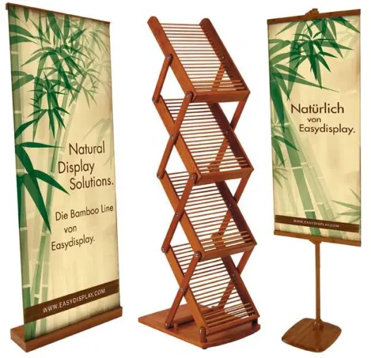 Bambus Werbedisplays erhöhen Glaubwürdigkeit beim Öko-Produkte-Marketing Bild: Bambus Werbedisplays erhöhen Glaubwürdigkeit beim Öko-Produkte-Marketing