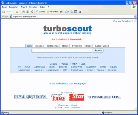 Bild: TurboScout.com beschleunigt die Suche im Internet um das 20-fache