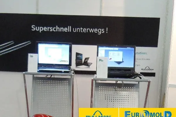 Bild: Die schnellste Notebook Workstation auf der EUROMOLD 2010.