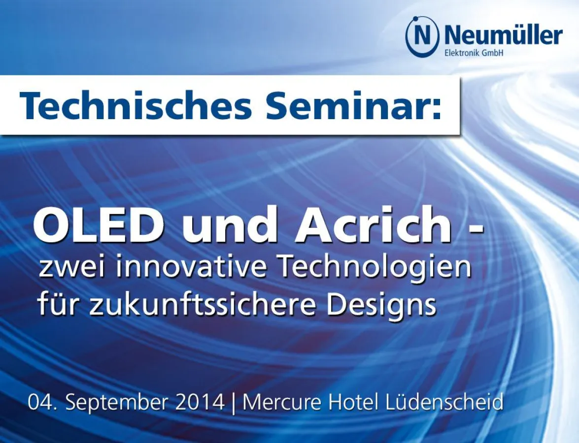 Technisches Seminar der Firma Neumüller