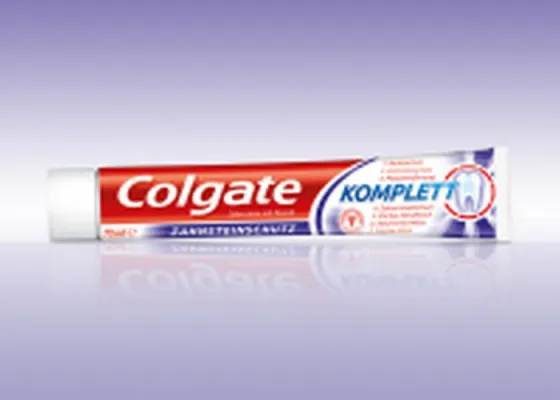 Bild: Nein zu Zahnstein - dank der neuen Colgate Komplett Zahnsteinschutz