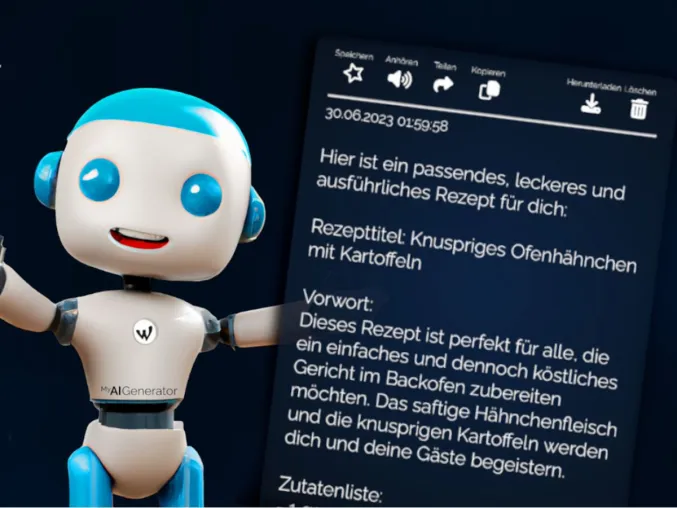 Intelligente KI-Assistenz für alle: My AI Generator revolutioniert die Chatbot-Erfahrung Bild: Intelligente KI-Assistenz für alle: My AI Generator revolutioniert die Chatbot-Erfahrung