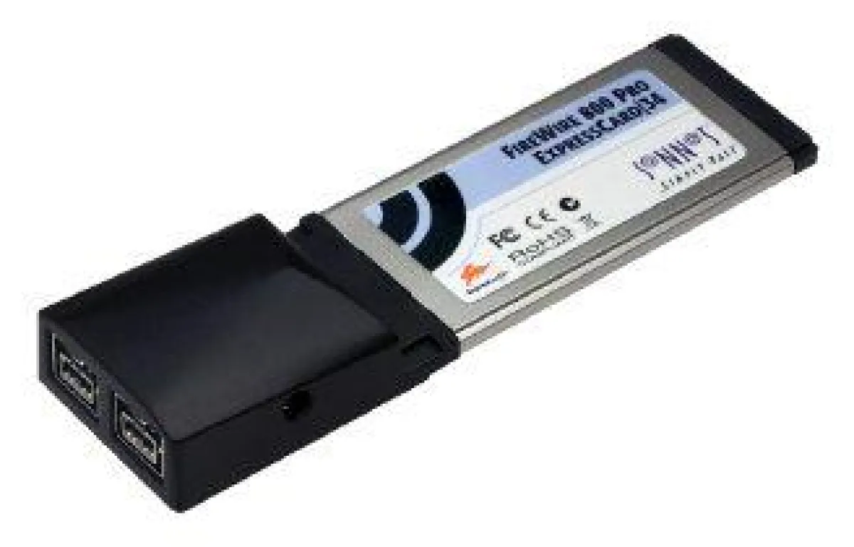 Die FireWire 800 Pro ExpressCard/34 gehört zu den schnellsten FW 800-Schnittstellenkarten auf dem Markt.