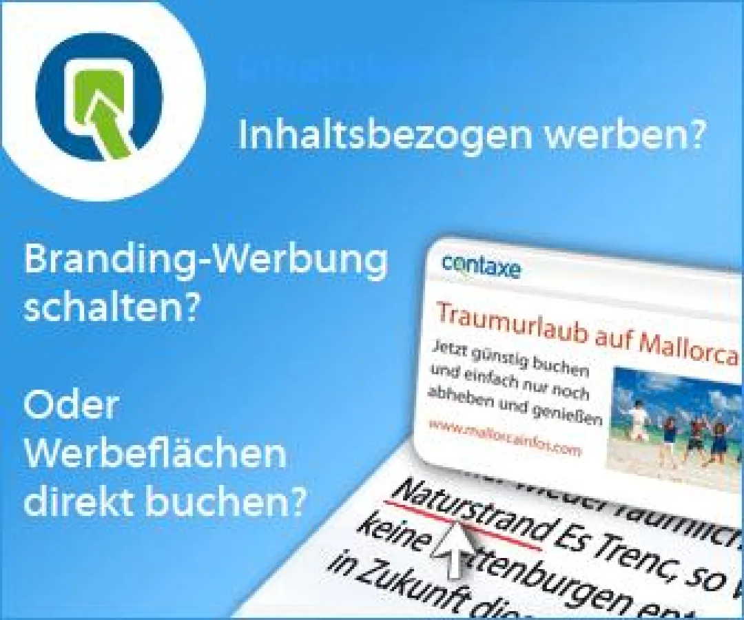 CONTAXE - Werbeflächen ersteigern oder versteigern auf dem Martplatz für Online-Werbung