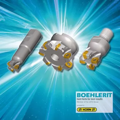 Bild: DELTAtec 90P Feed: Hochvorschubfräsen und Eckenfräsen mit einem Werkzeugsystem.