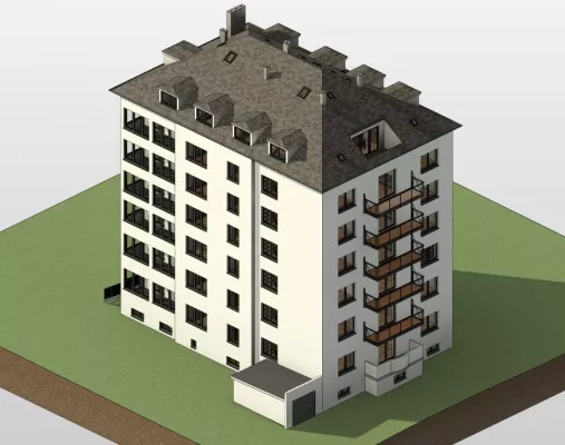 Bild: 80 Wohnungen im Frankfurt Nordend Neubau 