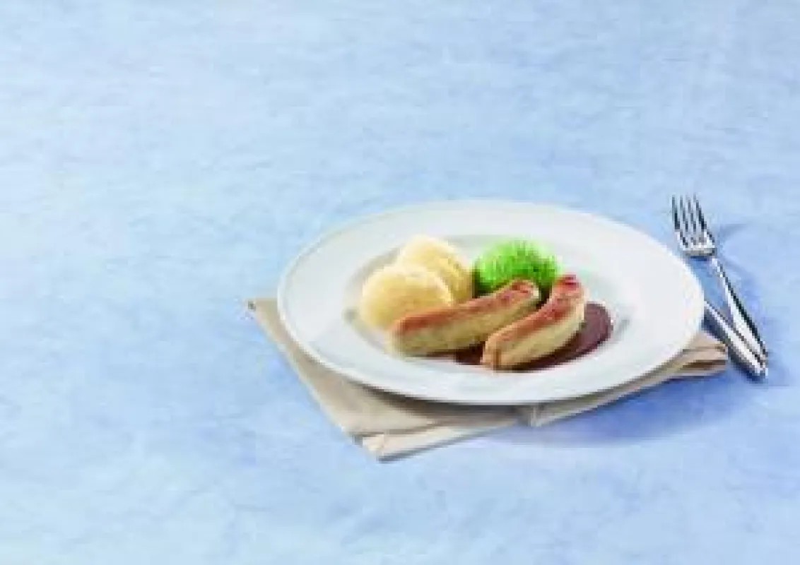 Pürierte Bratwurst