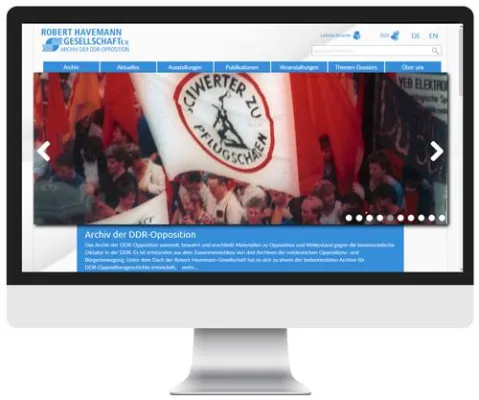 Bild: Das Archiv der DDR-Opposition jetzt online besser zugänglich - Die Havemann-Gesellschaft mit neuem Webauftritt