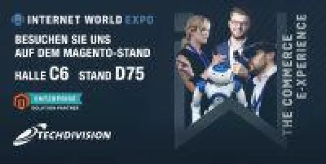 Bild: TechDivision als Aussteller auf der Internet World Messe 2019