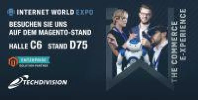 Bild: TechDivision als Aussteller auf der Internet World Messe 2019