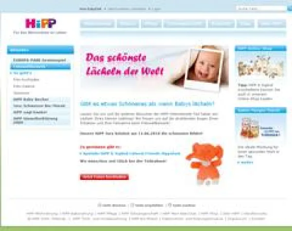 HiPP prämiert das schönste Lächeln der Welt Bild: HiPP prämiert das schönste Lächeln der Welt