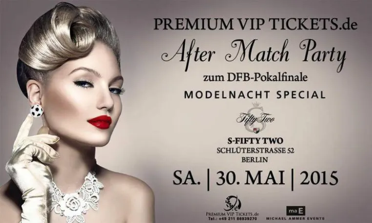 Bild: Prominente in Berlin: Private-Viewing und After-Match-Party zum DFB Pokalfinale