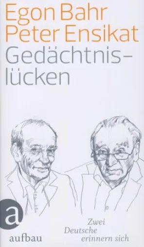Bild: Gedächtnislücken: »Egon Bahr und Peter Ensikat parlieren amüsant und schlagfertig miteinander«