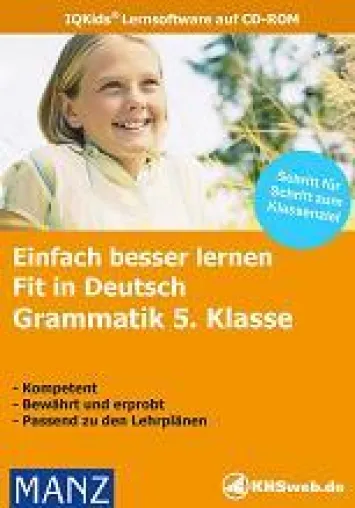 Bild: Neuerscheinung Lernsoftware „Einfach besser in Deutsch – Grammatikübungen 5. Klasse“