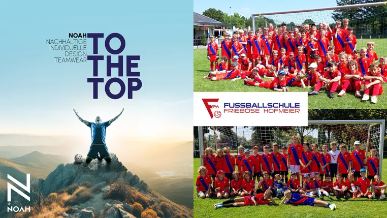 Bild: Sportbekleidung NOAH und Fußballschule Frieböse-Hofmeier verbindet eine innovative Partnerschaft