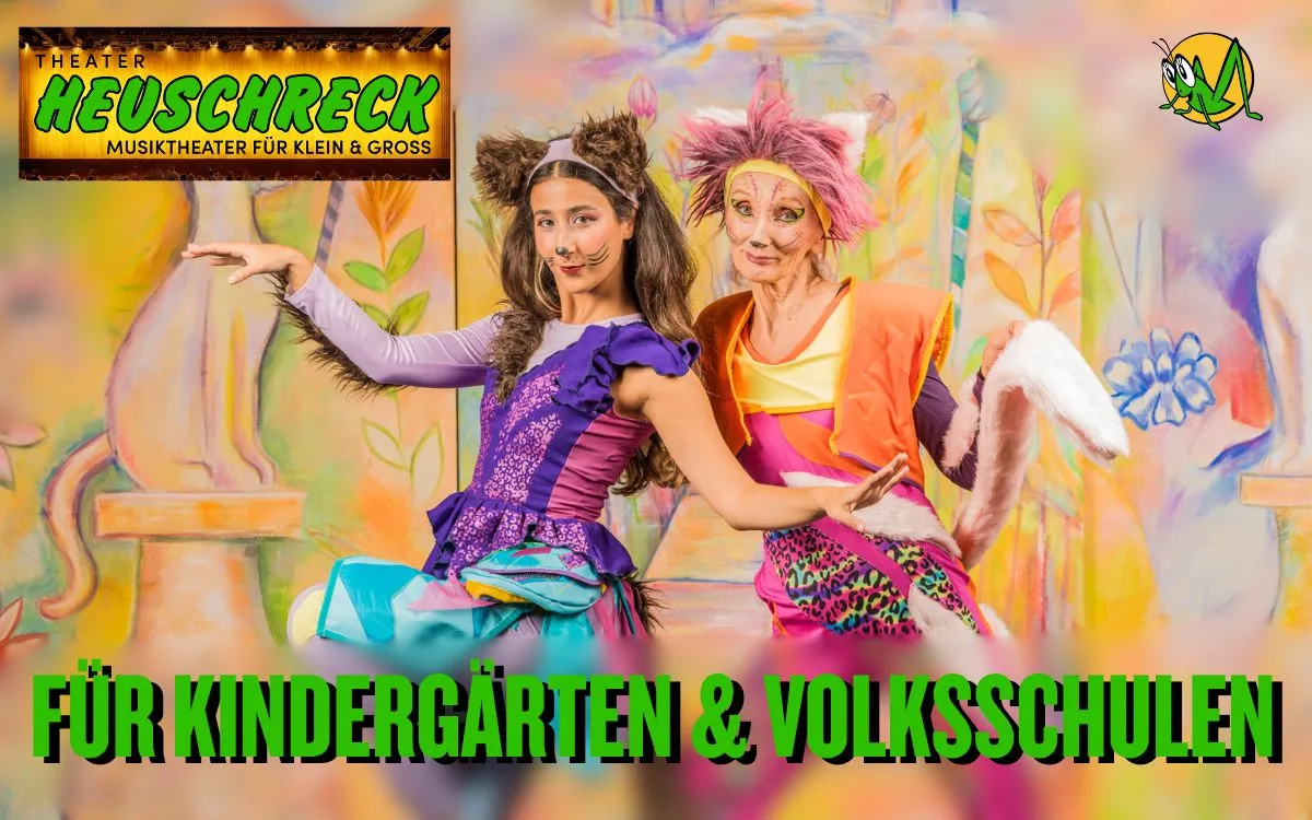 Pädagogisch wertvolles Musiktheater für Kindergärten und Volksschulen (© Theater HEUSCHRECK)