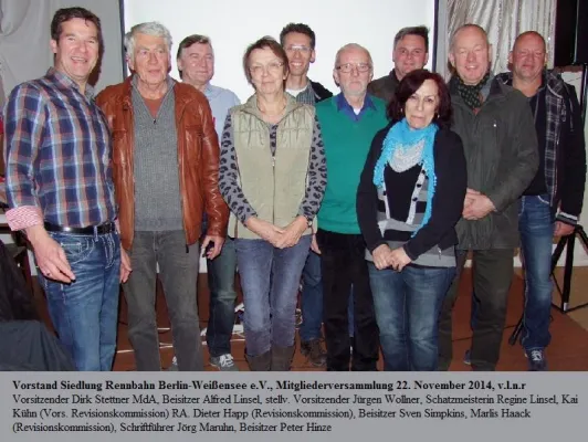 Bild: Siedlung Rennbahn e.V. bestätigt Vorstand