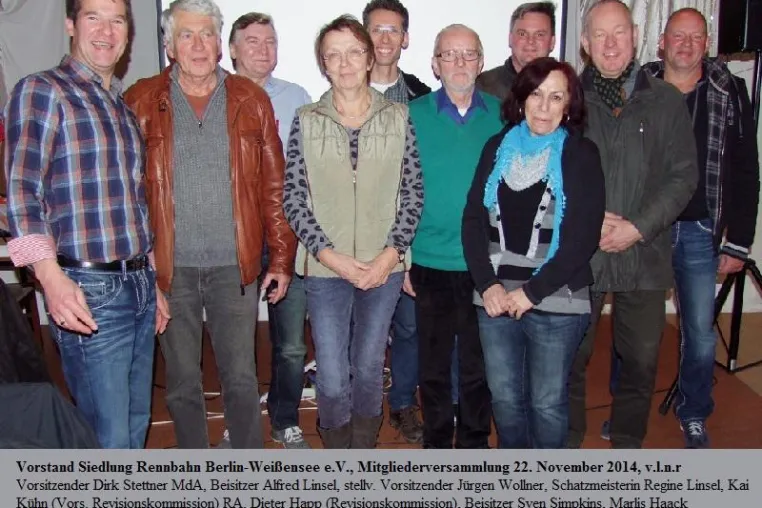 Bild: Siedlung Rennbahn e.V. bestätigt Vorstand