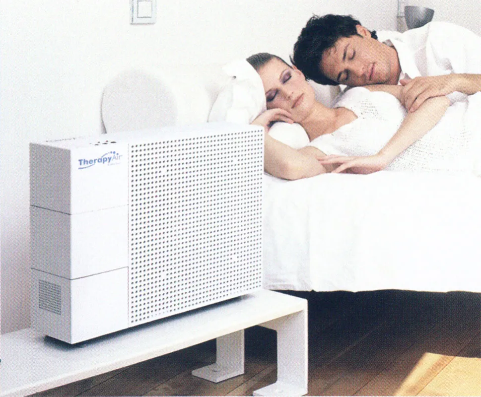 Universeller Einsatz von Therapy Air - zum Beispiel im Schlafzimmer