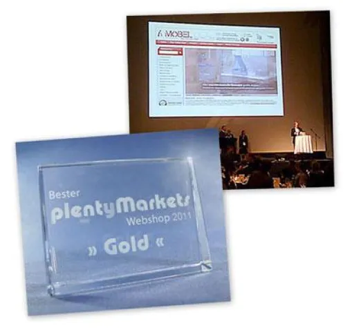 Möbel-Ideal.de - als 'Bester plentyMarkets Webshop 2011' gewählt Bild: Möbel-Ideal.de - als 'Bester plentyMarkets Webshop 2011' gewählt