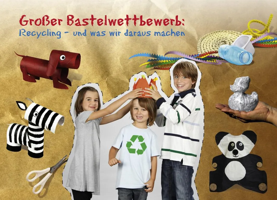 Großer Bastelwettbewerb: Pritt ruft alle Kinder auf, gemeinsam mit ihrer Familie Tiere aus Recycling-Materialien zu basteln.