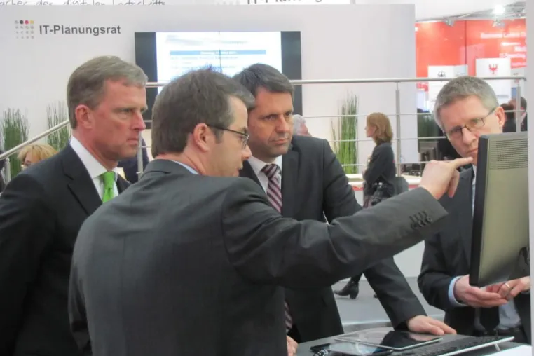 Besucher der CeBIT 2014 erlebten ein einzigartiges Programm auf dem Stand der net-Com AG im Public Sector Parc Bild: Besucher der CeBIT 2014 erlebten ein einzigartiges Programm auf dem Stand der net-Com AG im Public Sector Parc