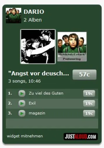 Musikverkauf mit dem "Online-Shop zum Mitnehmen" bei Justaloud - Online-Plattform ermöglicht virales Marketing Bild: Musikverkauf mit dem "Online-Shop zum Mitnehmen" bei Justaloud - Online-Plattform ermöglicht virales Marketing