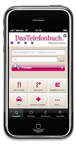Neue iPhone-Applikation von DasTelefonbuch jetzt im App Store Bild: Neue iPhone-Applikation von DasTelefonbuch jetzt im App Store