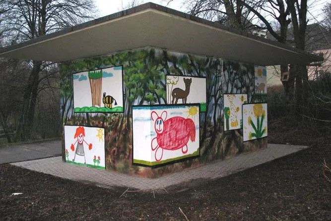 Bild: Graffiti trifft Natur trifft Kinder