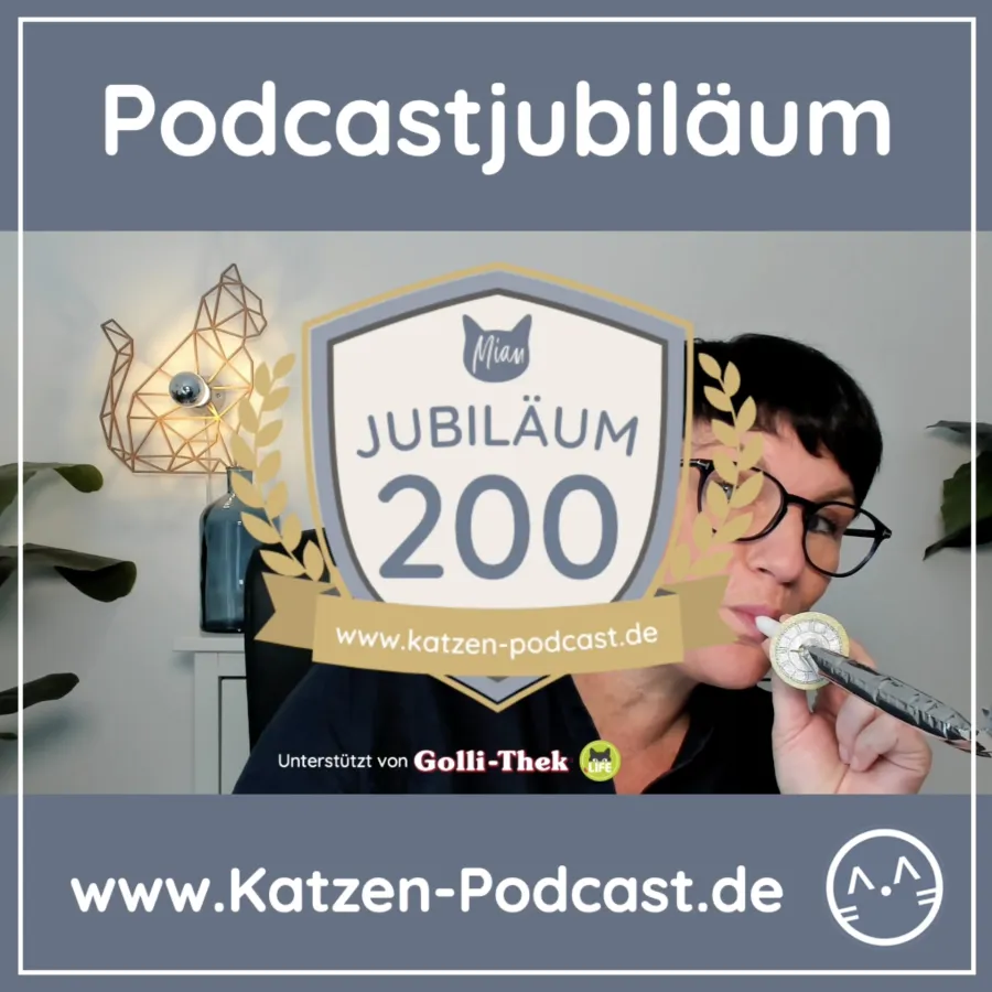 200 Podcastfolgen zum Wohle der Katze (© Sabine Ruthenfranz )