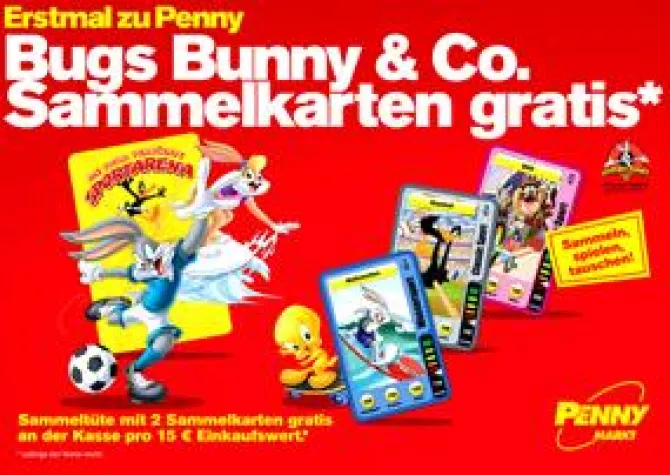 Bild: Spaß am Sport mit Looney Tunes Sammelkartenkampagne von PENNY