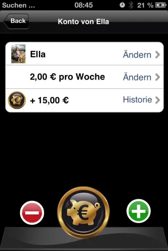 Bild: Die iPhone-App „Eltern Bank“ beendet die Diskussion ums Taschengeld