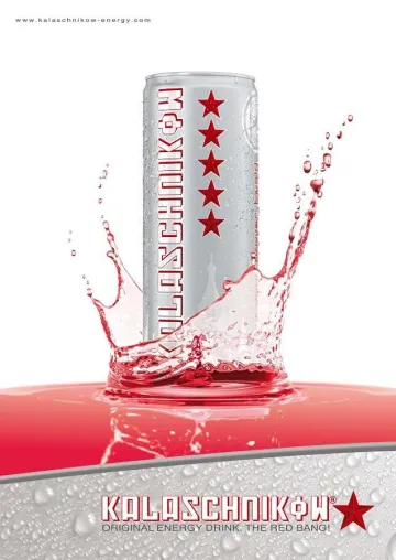 Bild: KALASCHNIKOW Energy Drink– der Red Bang rüttelt Deutschland wach