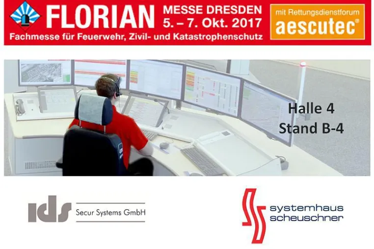 IDS-Gruppe auf der FLORIAN 2017 in Dresden Bild: IDS-Gruppe auf der FLORIAN 2017 in Dresden