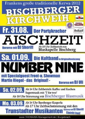 Bild: Kirchweih Bischberg vom 31.08. – 03.09.12 - Wieder großer Kirchweihrummel in Bischberg