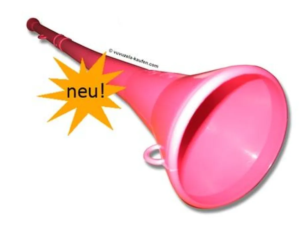 Die Vuvuzela ist nun auch in pink erhältlich