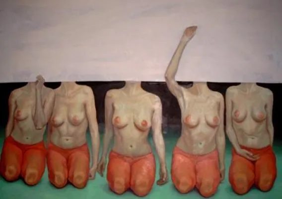 Bild: Aleksandra Chaberek in einer Einzelschau der janinebeangallery auf der Liste Köln