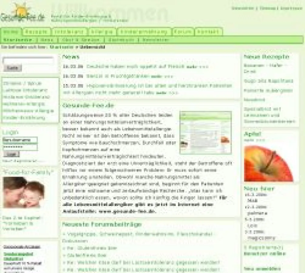 Ernährungsportal Gesunde-Fee.de