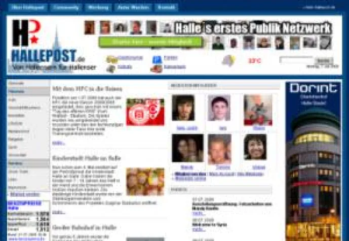 Bild: Neue Werbemöglichkeit in Halle - Firmen-Accounts auf Hallepost