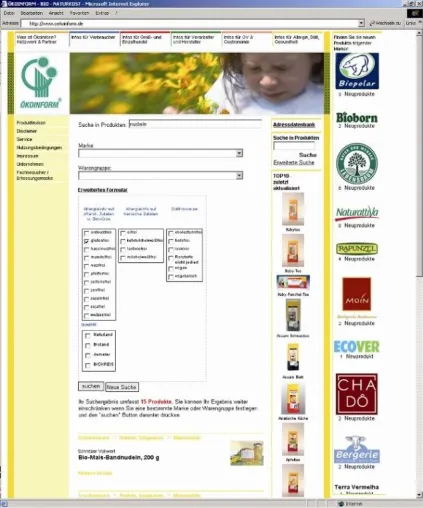 oekoinform.de verschaftt Überblick im Bio-Dschungel Bild: oekoinform.de verschaftt Überblick im Bio-Dschungel